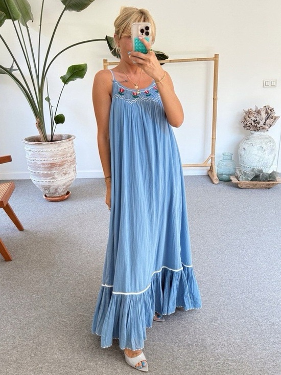 Free People Dresses & Skirts - Free People Tip Toeing Tulip Midi Sundress S